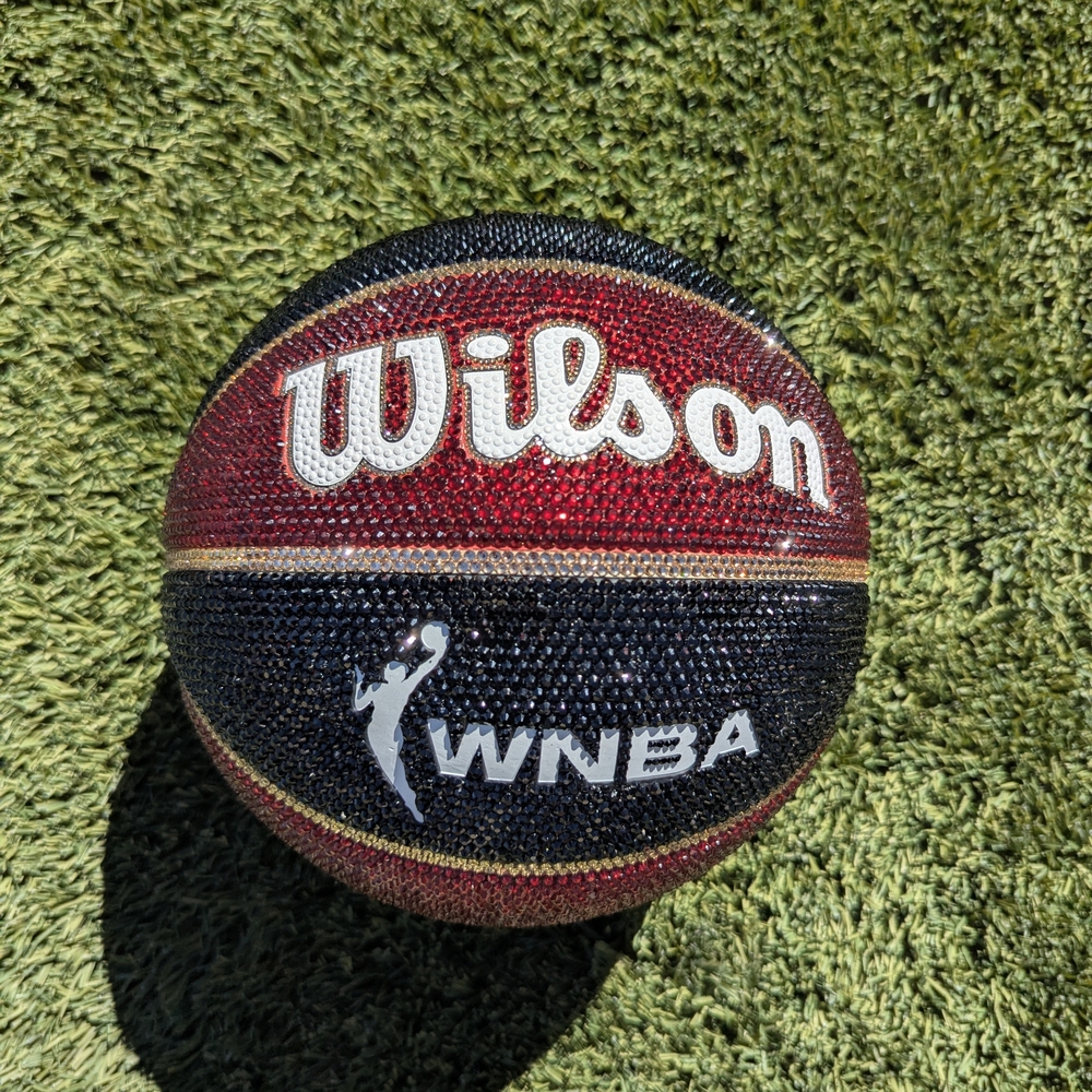 Embellished WNBA - Red and Black Las Vegas Aces Tribute Basketball